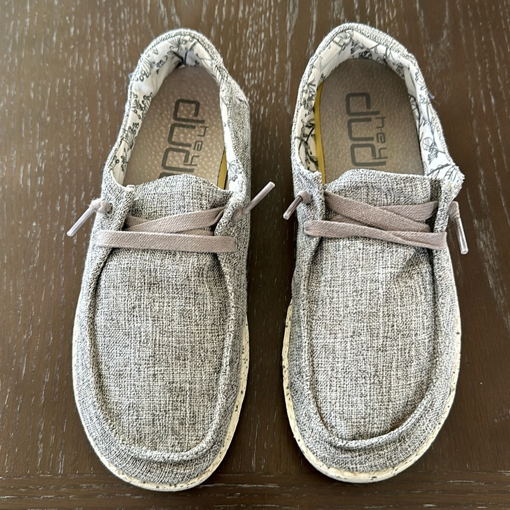 Women Hey Dude Wendy Heather  gray size 7